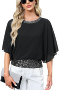 Women's Dressy Sequin Formal Wedding Top Batwing - Adult & Kids T-Shirts, Sweatshirts & Hoodies apparel design preview 1