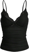 Women Y2k Lace Trim Cami Top Spaghetti Strap Fairy - Adult & Kids T-Shirts, Sweatshirts & Hoodies apparel design preview 1