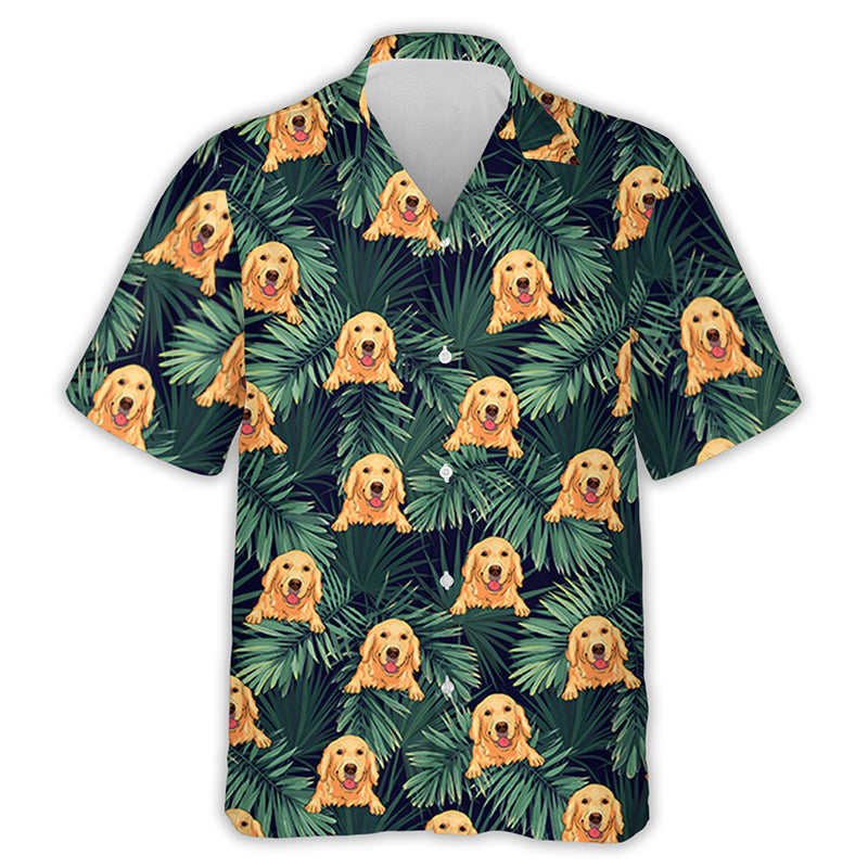 Dog Summer Leaves Personalized Custom Hawaiian - Adult & Kids T-Shirts, Sweatshirts & Hoodies apparel design preview 1