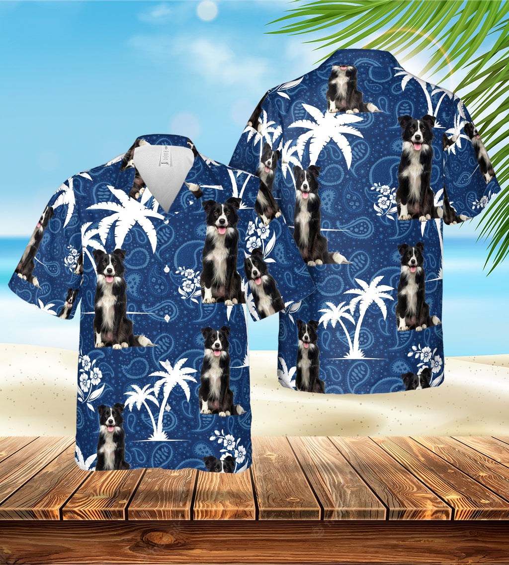 Custom Hawaiian (Palm Blue: 1-4 Pets) - Adult & Kids T-Shirts, Sweatshirts & Hoodies apparel design preview 1