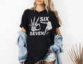6 7 Meme Funny Skeleton Hands Halloween Couples Six - Adult & Kids T-Shirts, Sweatshirts & Hoodies apparel design preview 1