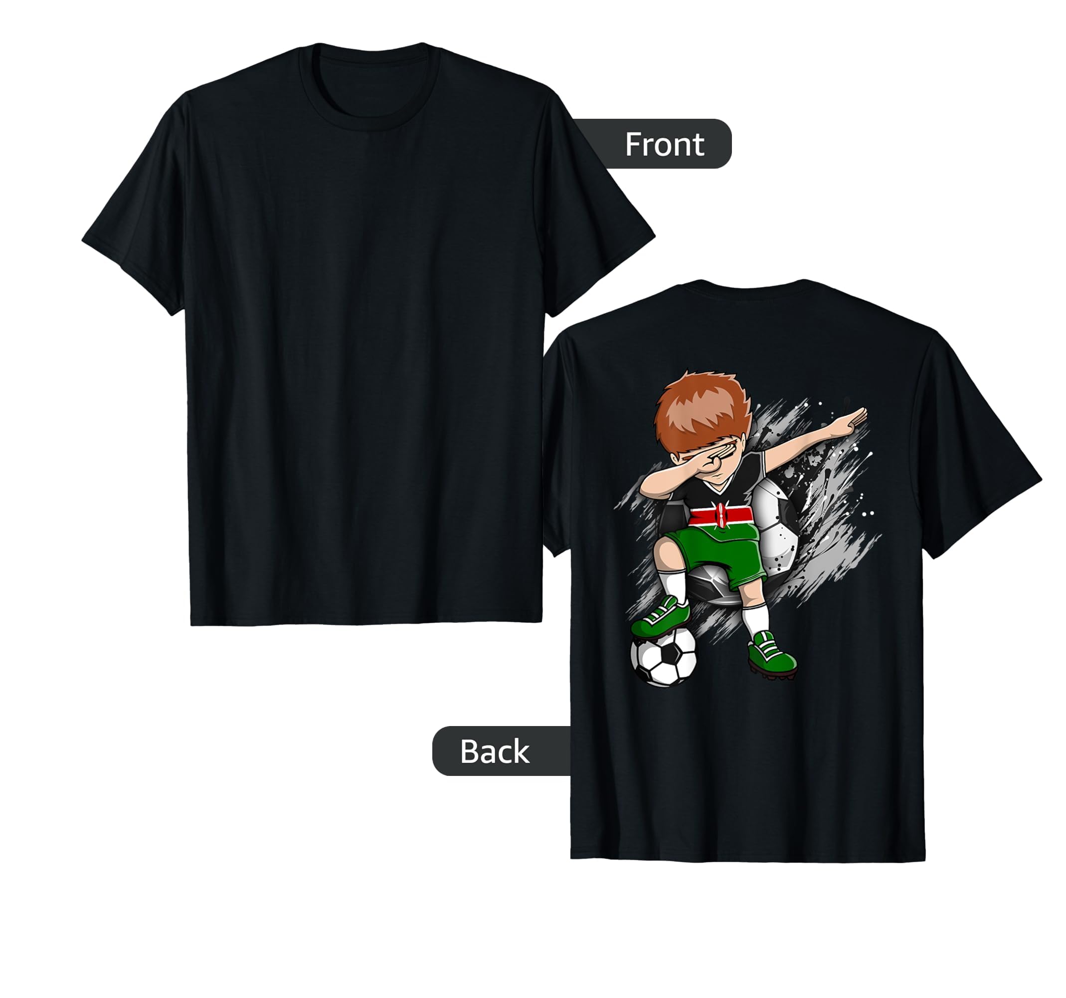 Dabbing Soccer Kenya Jersey Kenyan T-Shirt - Graphic Print for Adults - T-Shirt, Sweatshirt, Hoodie