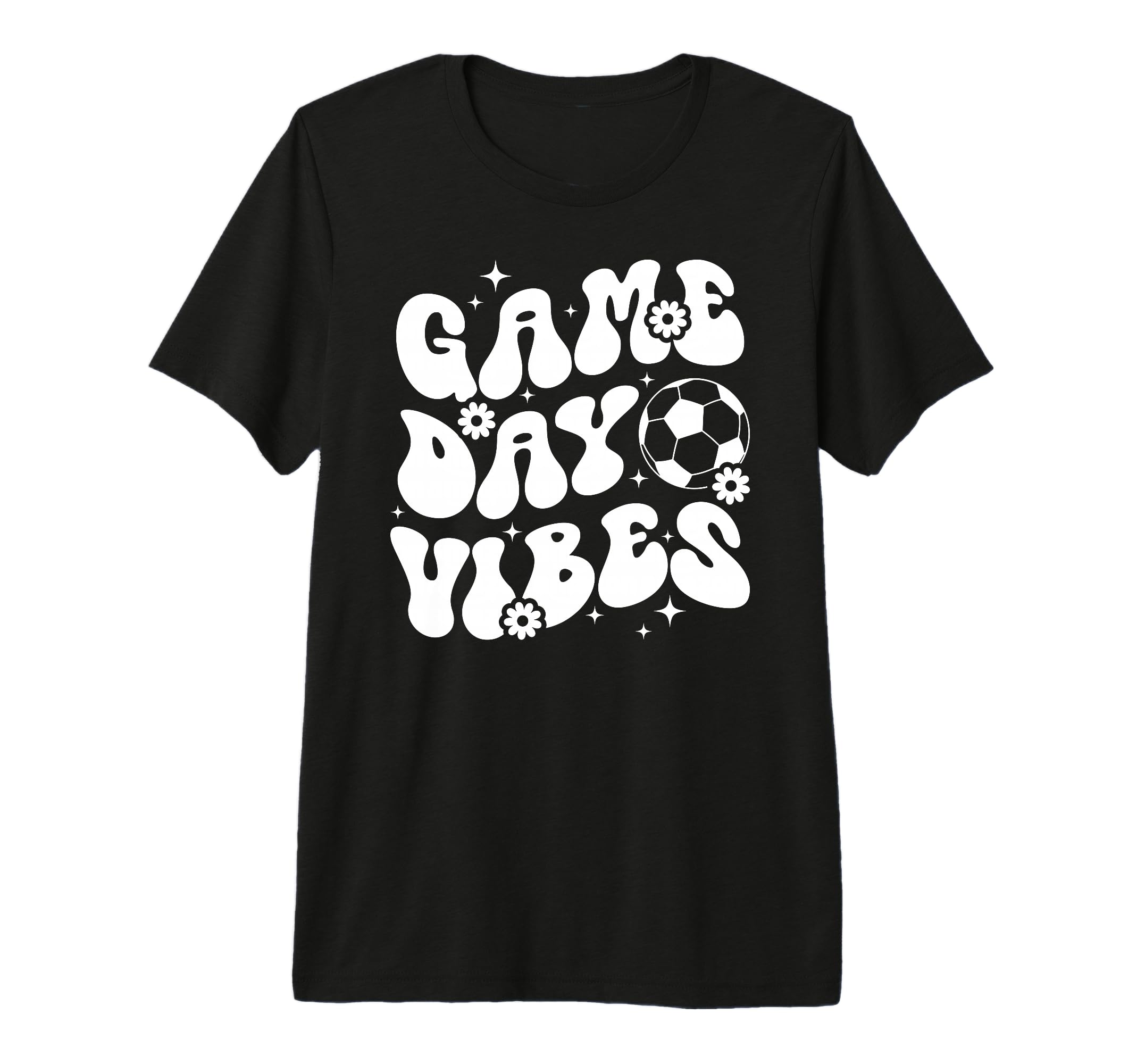 Groovy Soccer Game Day Vibes Game T-Shirt - Fun Novelty Design Men Women - T-Shirt, Sweatshirt, Hoodie