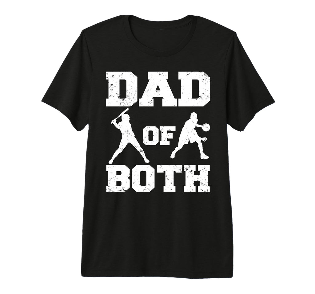 Mens Dad Both Funny Baseball Basketball T-Shirt - Trendy Graphic Men Women - T-Shirt, Sweatshirt, Hoodie