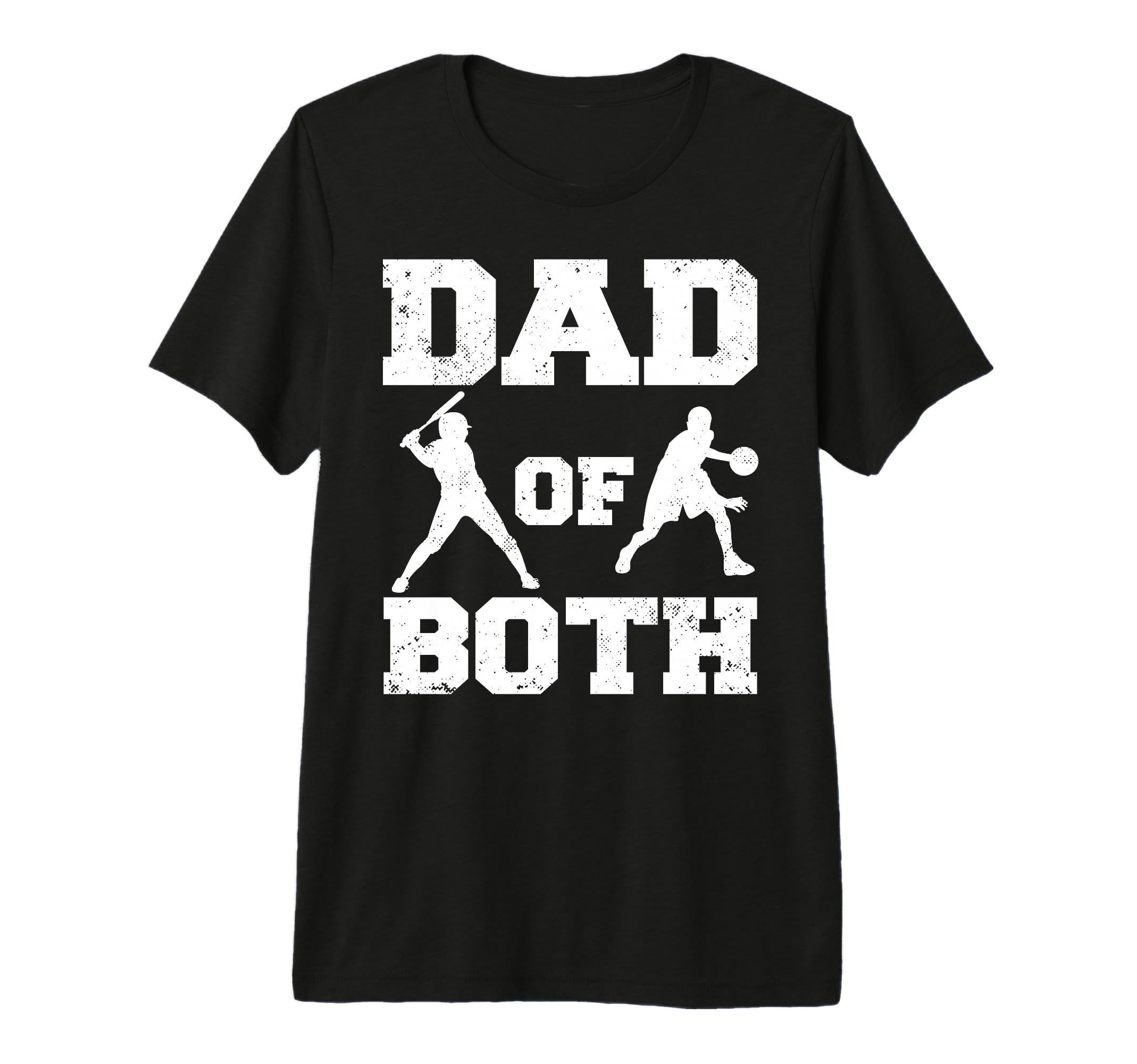 Mens Dad Both Funny Baseball Basketball T-Shirt - Trendy Graphic Men Women - T-Shirt, Sweatshirt, Hoodie