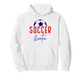 Soccer Auntie Aunt Soccer Ball Support Hoodie - Streetwear Style Unisex - T-Shirt, Sweatshirt, Hoodie