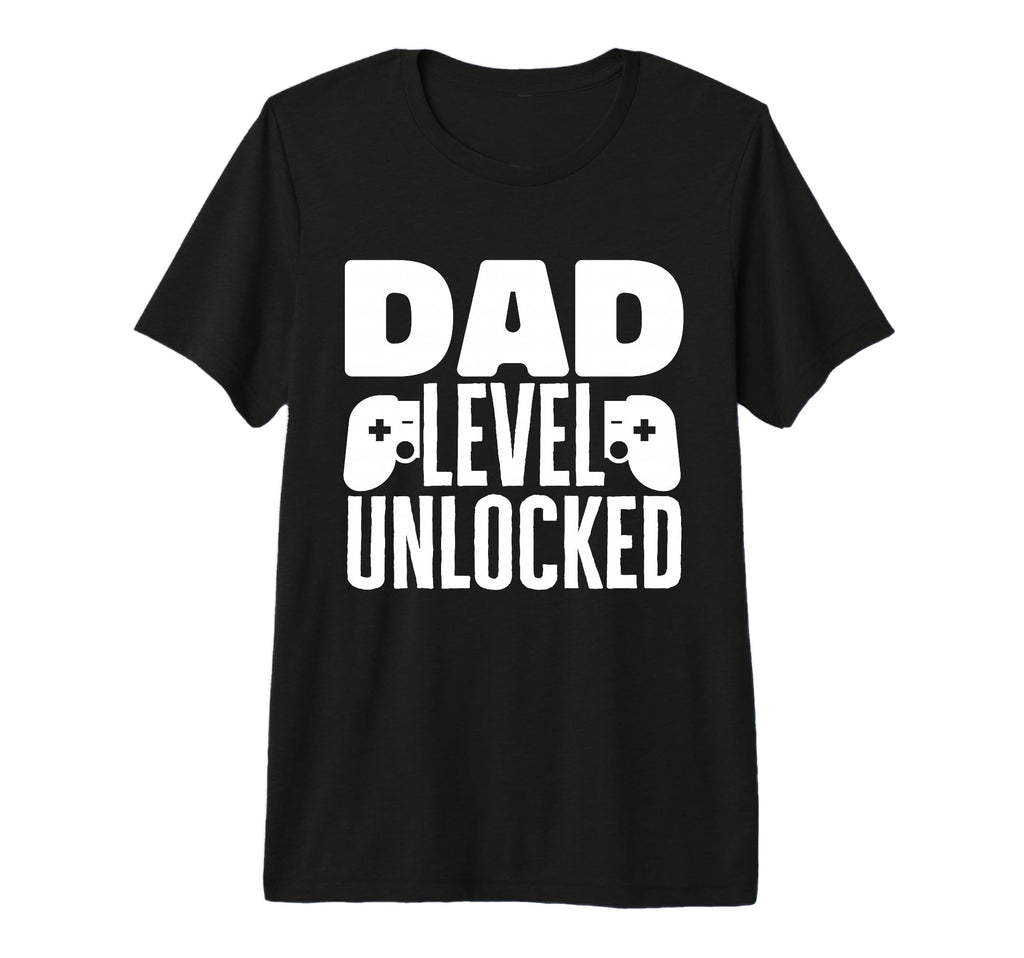 Mens Funny Dad Level Unlocked Fathers T-Shirt - Fun Novelty Design Unisex - T-Shirt, Sweatshirt, Hoodie