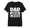 Mens Funny Dad Level Unlocked Fathers T-Shirt - Fun Novelty Design Unisex - T-Shirt, Sweatshirt, Hoodie