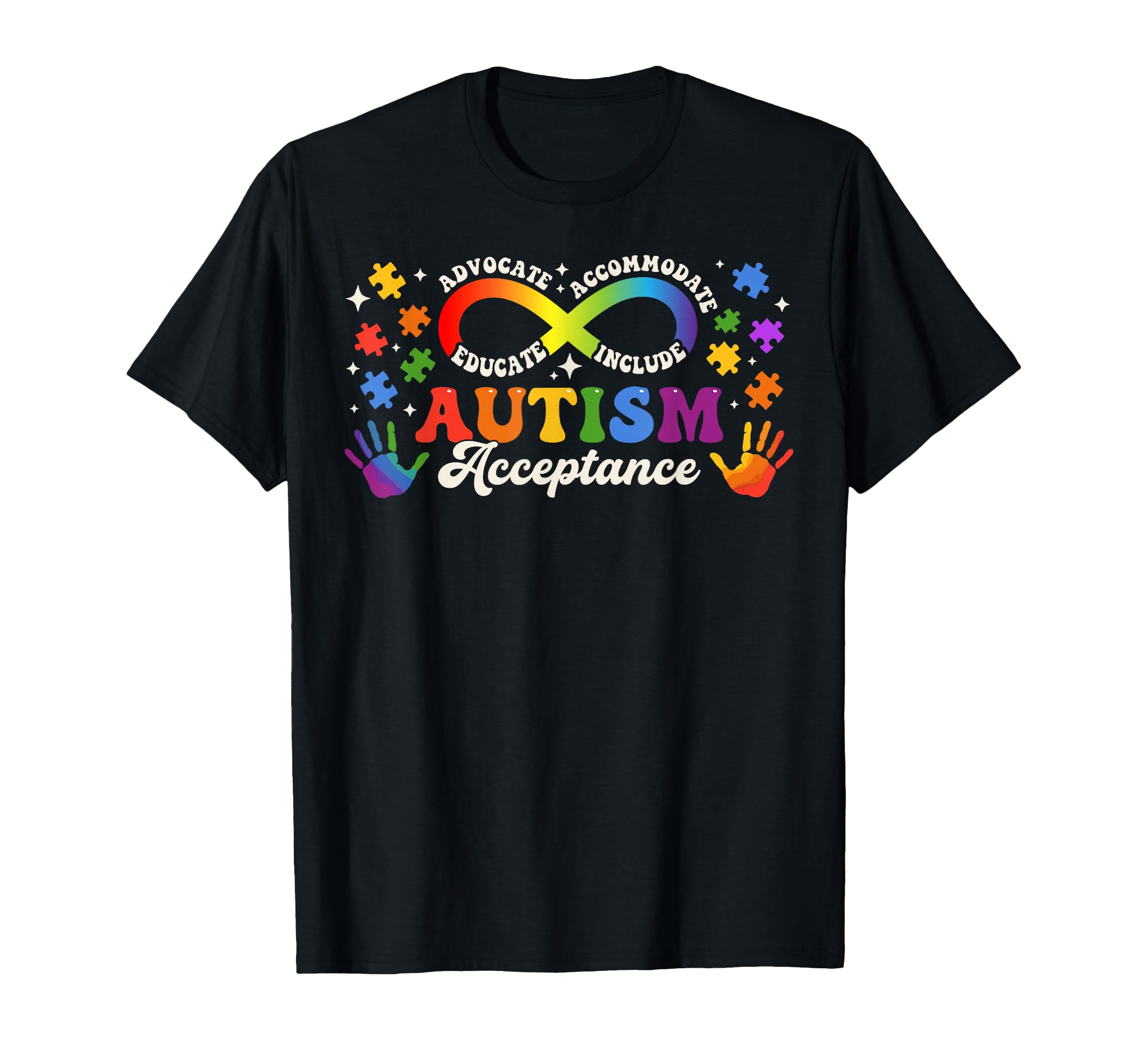 Autism Awareness Acceptance T-Shirt - Fun Novelty Design for Adults - T-Shirt, Sweatshirt, Hoodie