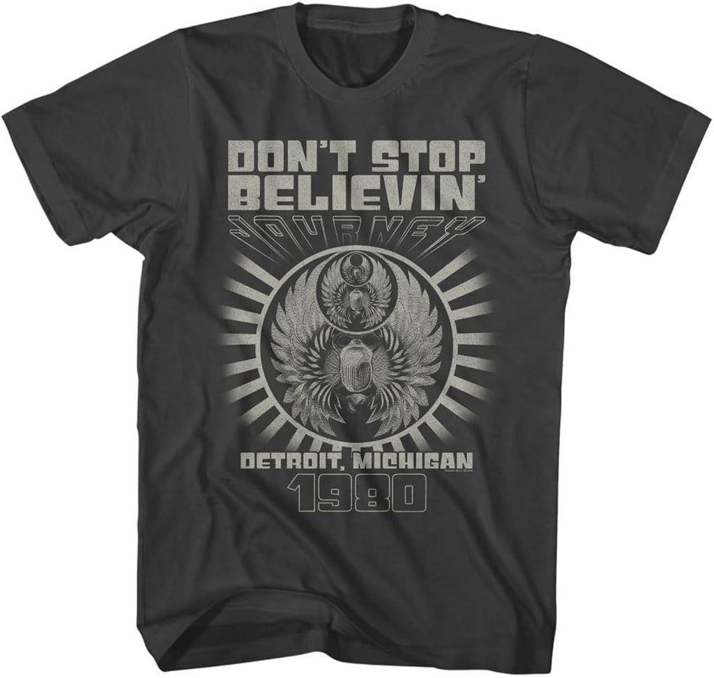 Journey Don't Stop Believin' Detroit '80 Adult Short - Adult & Kids T-Shirts, Sweatshirts & Hoodies apparel design preview 1