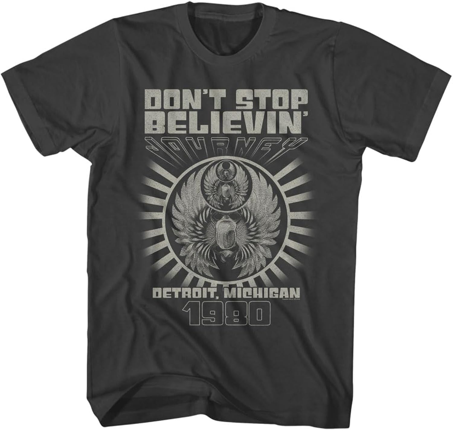 Journey Don't Stop Believin' Detroit '80 Adult Short - Adult & Kids T-Shirts, Sweatshirts & Hoodies apparel design preview 1