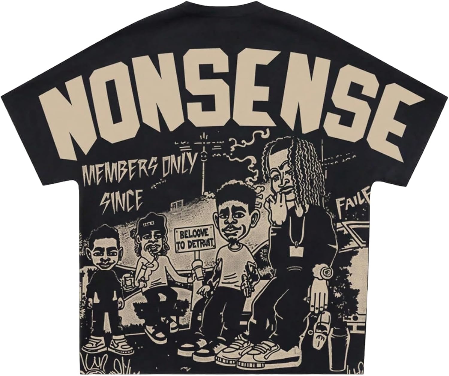 Men's Y2K Graphic Short Sleeve Punk Summer Loose Top - Adult & Kids T-Shirts, Sweatshirts & Hoodies apparel design preview 1