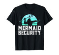 Mermaid Security Mens Swimmer Dad T-Shirt - Custom Art Print for Adults - T-Shirt, Sweatshirt, Hoodie