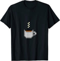 Coffee Cup Pixel Art - Adult & Kids T-Shirts, Sweatshirts & Hoodies apparel design preview 1