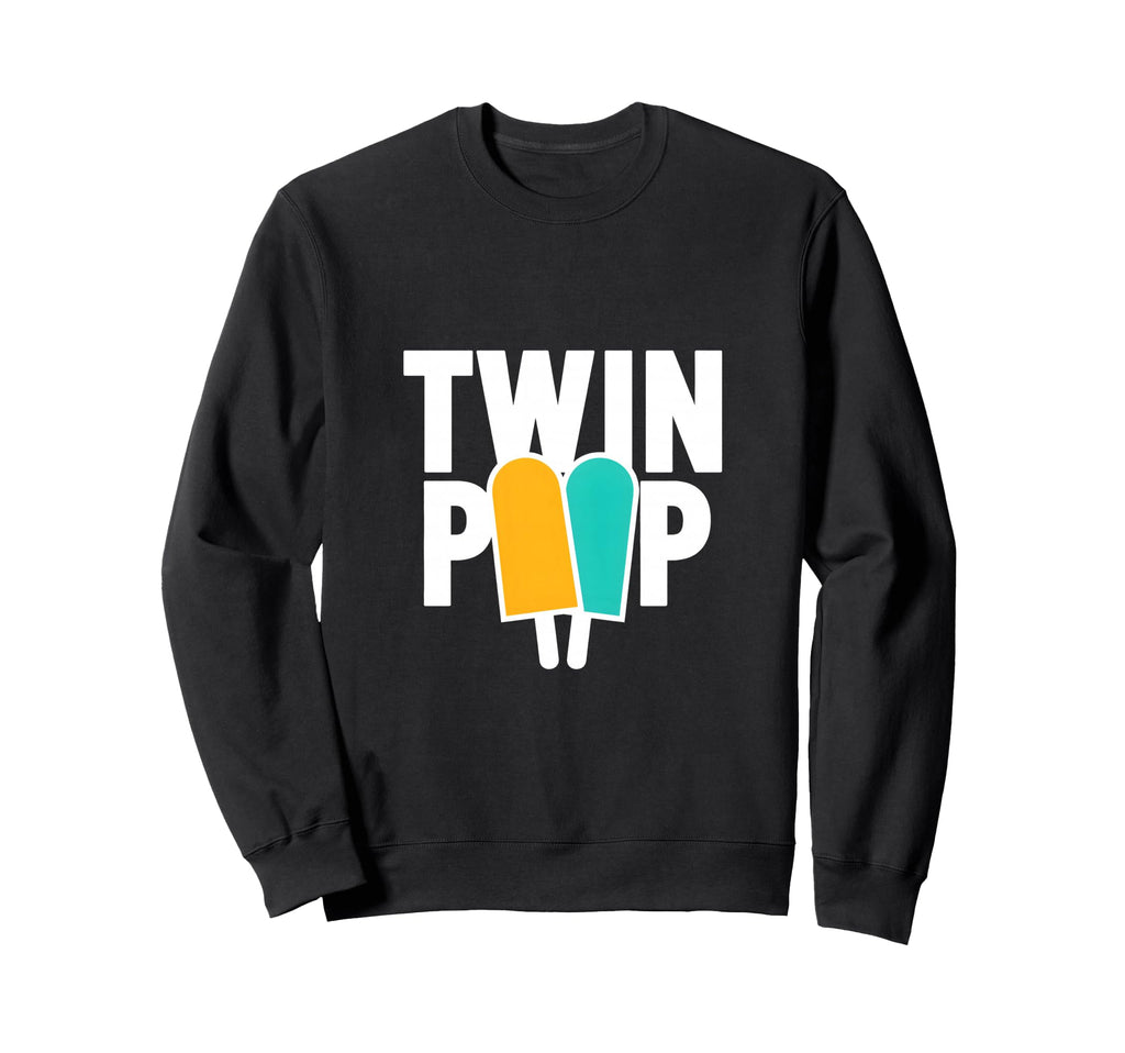 Twin Pop Twin Dad Fathers Day Sweatshirt - Fun Novelty Design for Adults - T-Shirt, Sweatshirt, Hoodie