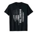 Baseball Dad American Flag 4Th July T-Shirt - Custom Art Print Unisex - T-Shirt, Sweatshirt, Hoodie