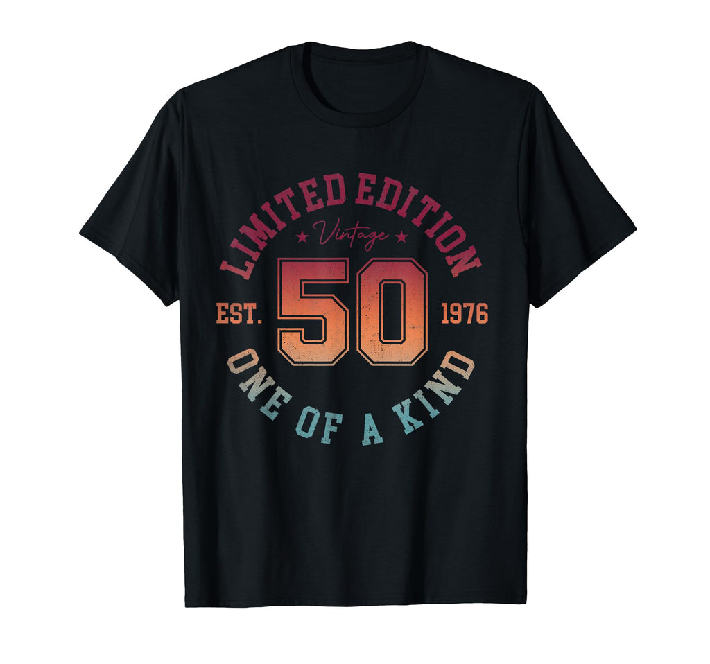 50Th Birthday 1976 50 Year Old T-Shirt - Custom Art Print for Adults - T-Shirt, Sweatshirt, Hoodie