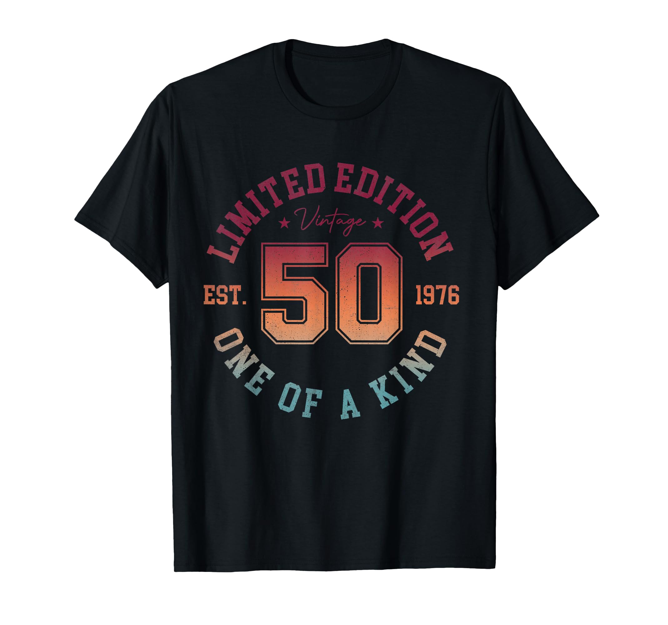 50Th Birthday 1976 50 Year Old T-Shirt - Custom Art Print for Adults - T-Shirt, Sweatshirt, Hoodie