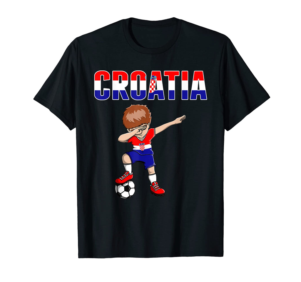 Dabbing Soccer Croatia Soccer Fans T-Shirt - Custom Art Print Men Women - T-Shirt, Sweatshirt, Hoodie