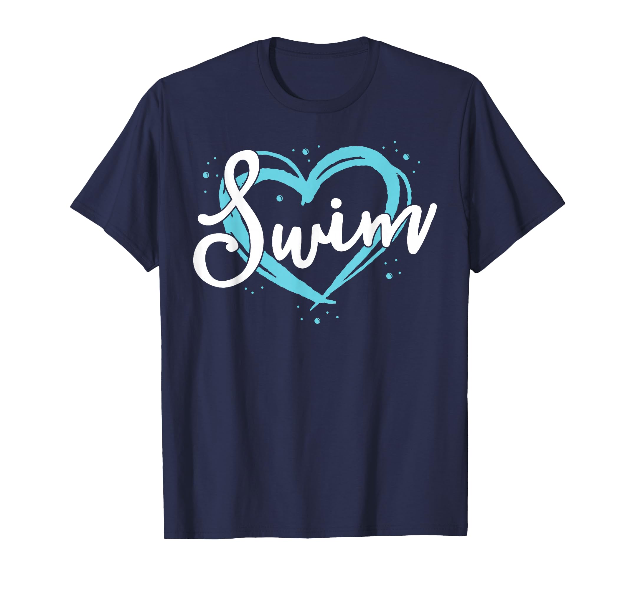Love Swimming Swim Team Heart Lover T-Shirt - Novelty Apparel for Adults - T-Shirt, Sweatshirt, Hoodie