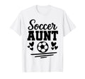 Soccer Aunt Soccer Player Matching Family T-Shirt - Minimalist Print Unisex - T-Shirt, Sweatshirt, Hoodie