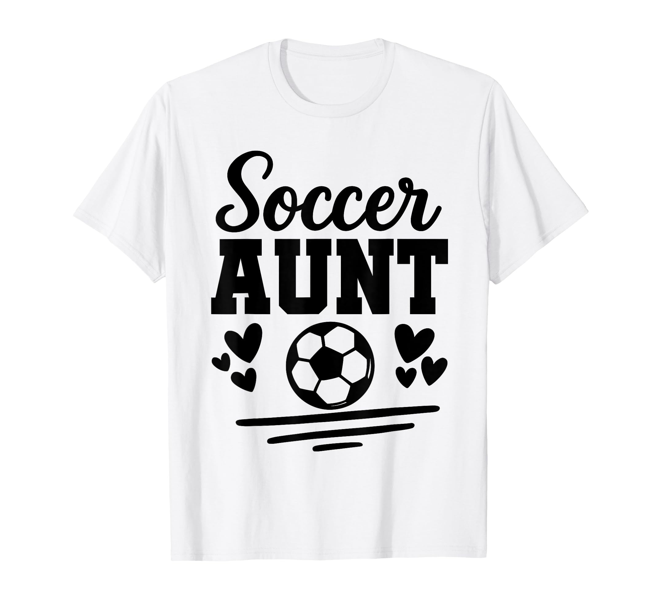 Soccer Aunt Soccer Player Matching Family T-Shirt - Minimalist Print Unisex - T-Shirt, Sweatshirt, Hoodie