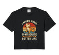 Tiny Dinosaur Work Hard Bearded Dragon T-Shirt - Unique Graphic for Adults - T-Shirt, Sweatshirt, Hoodie