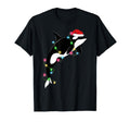 Funny Orca Killer Whale Santa Hat T-Shirt - Aesthetic Graphic Men Women - T-Shirt, Sweatshirt, Hoodie