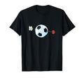 Football Soccer Ball Heart Valentines T-Shirt - Aesthetic Graphic Unisex - T-Shirt, Sweatshirt, Hoodie
