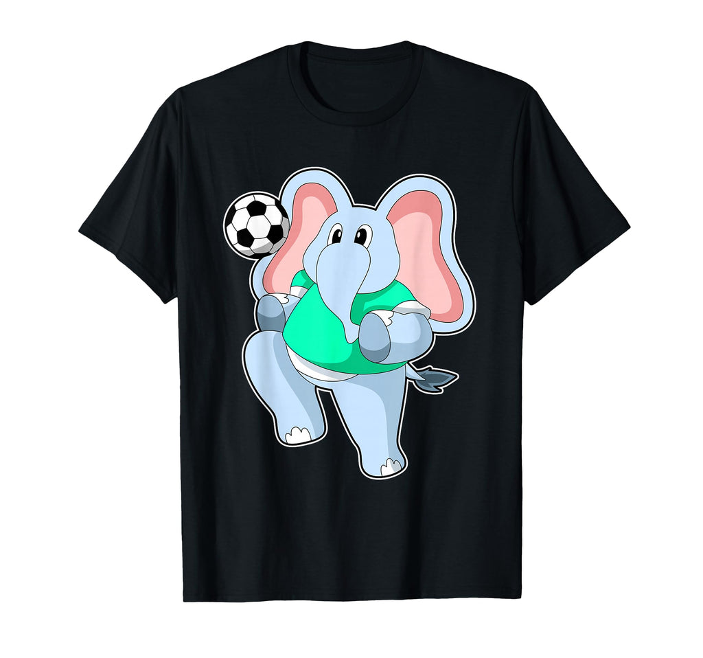 Elephant Soccer Player Soccer Sports T-Shirt - Minimalist Print for Adults - T-Shirt, Sweatshirt, Hoodie