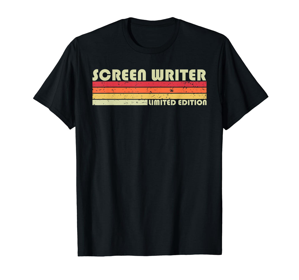 Screen Writer Funny Job Title T-Shirt - Minimalist Print Men Women - T-Shirt, Sweatshirt, Hoodie