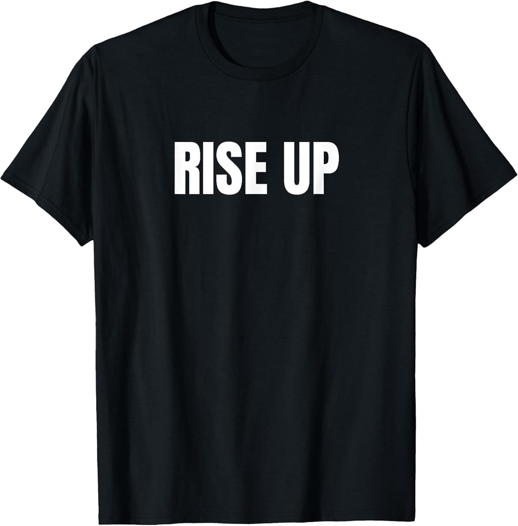 Motivational Rise Up Minimalists Simple - Adult & Kids T-Shirts, Sweatshirts & Hoodies apparel design preview 1