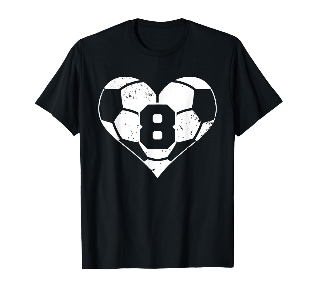 Soccer Number 8 Jersey Funny Soccer T-Shirt - Custom Art Print Unisex - T-Shirt, Sweatshirt, Hoodie