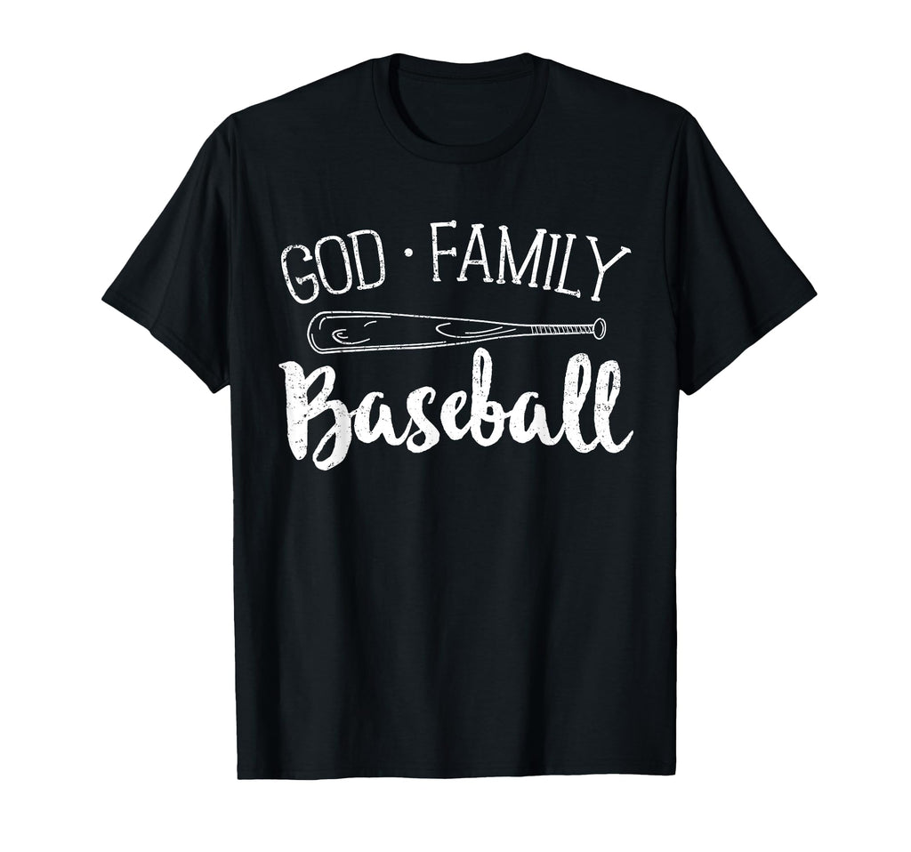 God Family Baseball Mom Mother Dad Father T-Shirt - Unique Graphic Unisex - T-Shirt, Sweatshirt, Hoodie