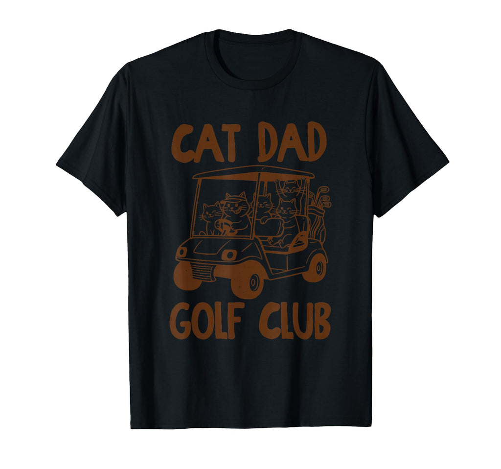 Funny Cat Dad Golf Cart Cat Dad Golf T-Shirt - Unique Graphic Men Women - T-Shirt, Sweatshirt, Hoodie