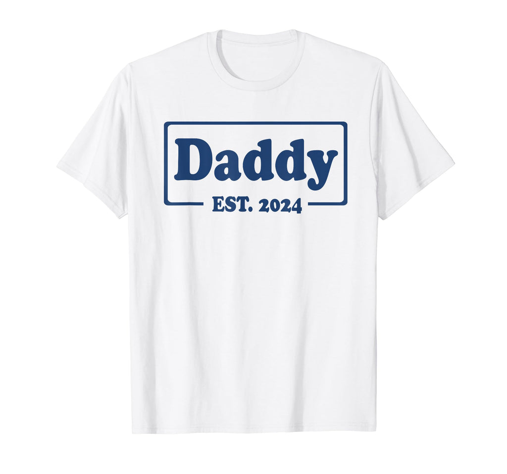 Daddy New Dad Est 2024 T-Shirt - Aesthetic Graphic for Adults - T-Shirt, Sweatshirt, Hoodie