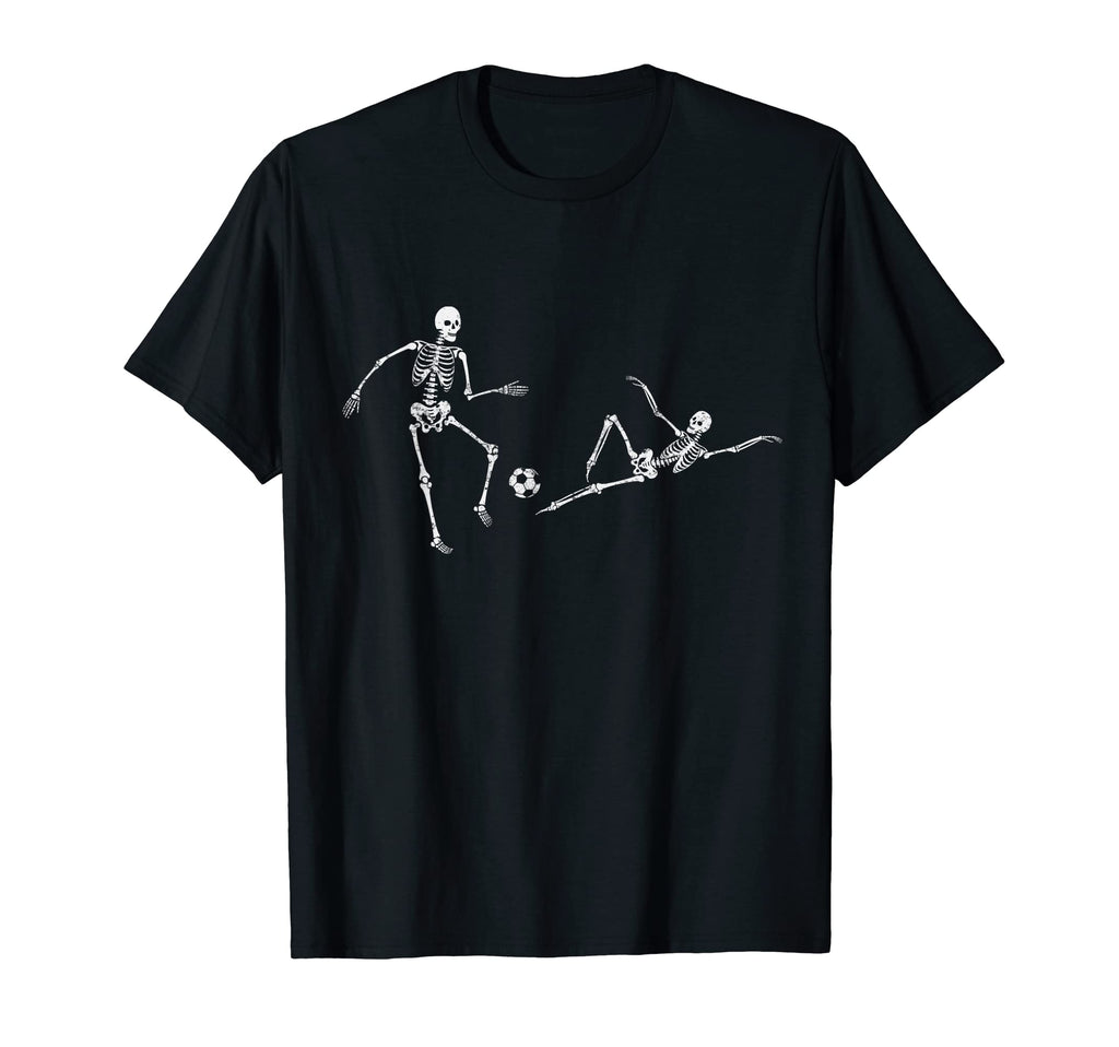 Soccer Skeleton Ghost Halloween T-Shirt - Streetwear Style for Adults - T-Shirt, Sweatshirt, Hoodie