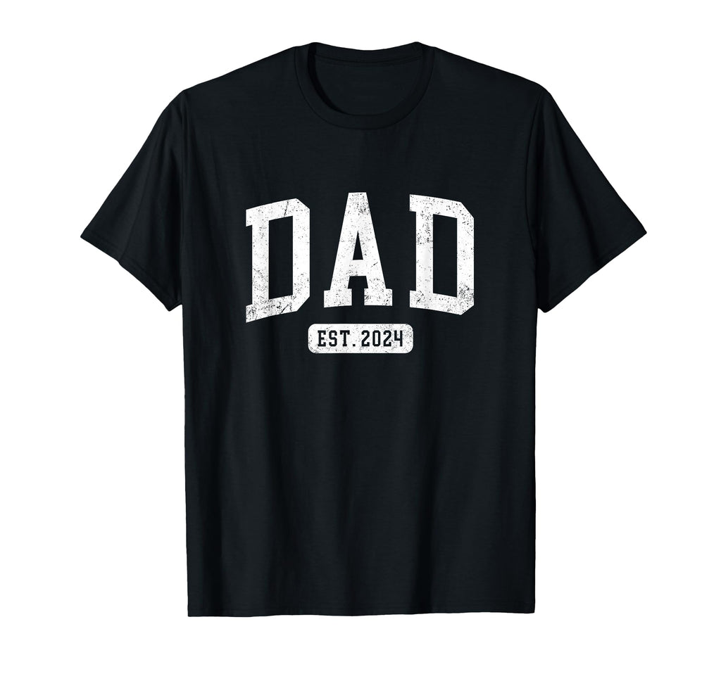Dad Est 2024 Fathers Day Daddy T-Shirt - Aesthetic Graphic Unisex - T-Shirt, Sweatshirt, Hoodie