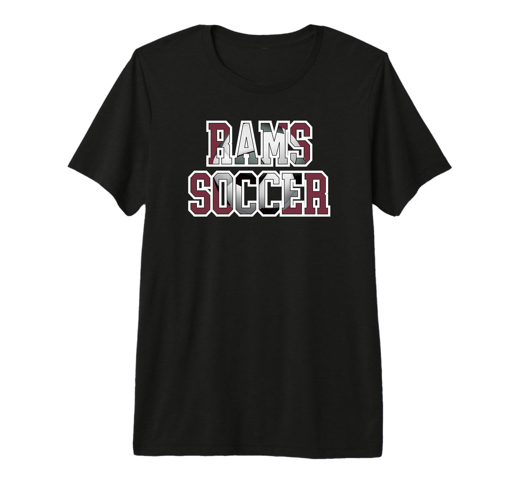 Rams Soccer Mom Game Day Mascot Maroon T-Shirt - Graphic Print Men Women - T-Shirt, Sweatshirt, Hoodie