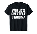 Worlds Greatest Grandma Funny Family T-Shirt - Aesthetic Graphic Men Women - T-Shirt, Sweatshirt, Hoodie