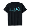 Light Blue Softball Pitcher Heartbeat T-Shirt - Novelty Apparel for Adults - T-Shirt, Sweatshirt, Hoodie