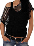 Women Casual Sexy 80s Costumes Fishnet Neon Off - Adult & Kids T-Shirts, Sweatshirts & Hoodies apparel design preview 1
