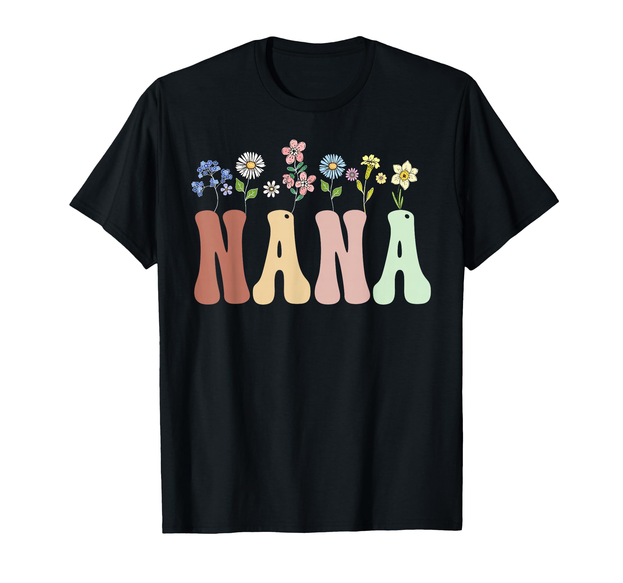 Nana Gifts Wildflower Floral Nana T-Shirt - Trendy Graphic Unisex - T-Shirt, Sweatshirt, Hoodie