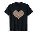 Mocha Brown And Cream Polka Dot T-Shirt - Custom Art Print for Adults - T-Shirt, Sweatshirt, Hoodie