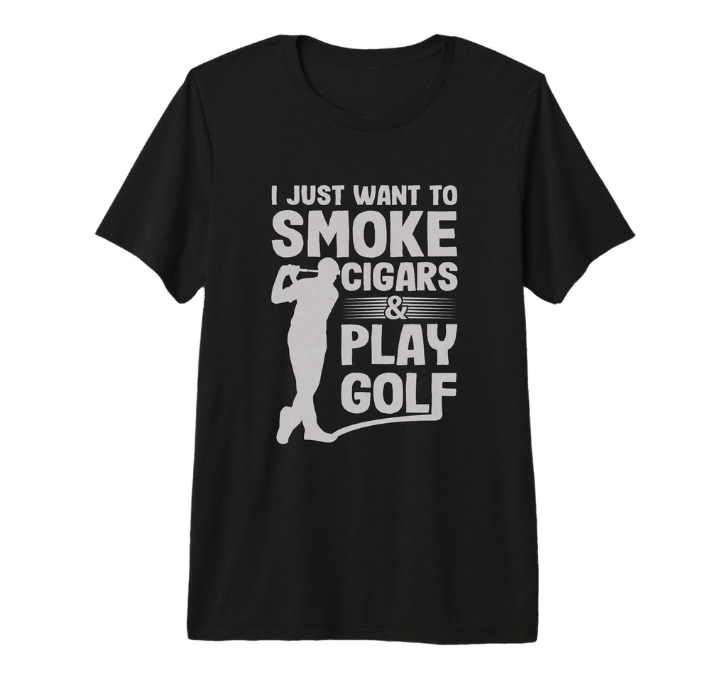 I Just Want To Smoke Cigars And Play T-Shirt - Aesthetic Graphic Men Women - T-Shirt, Sweatshirt, Hoodie