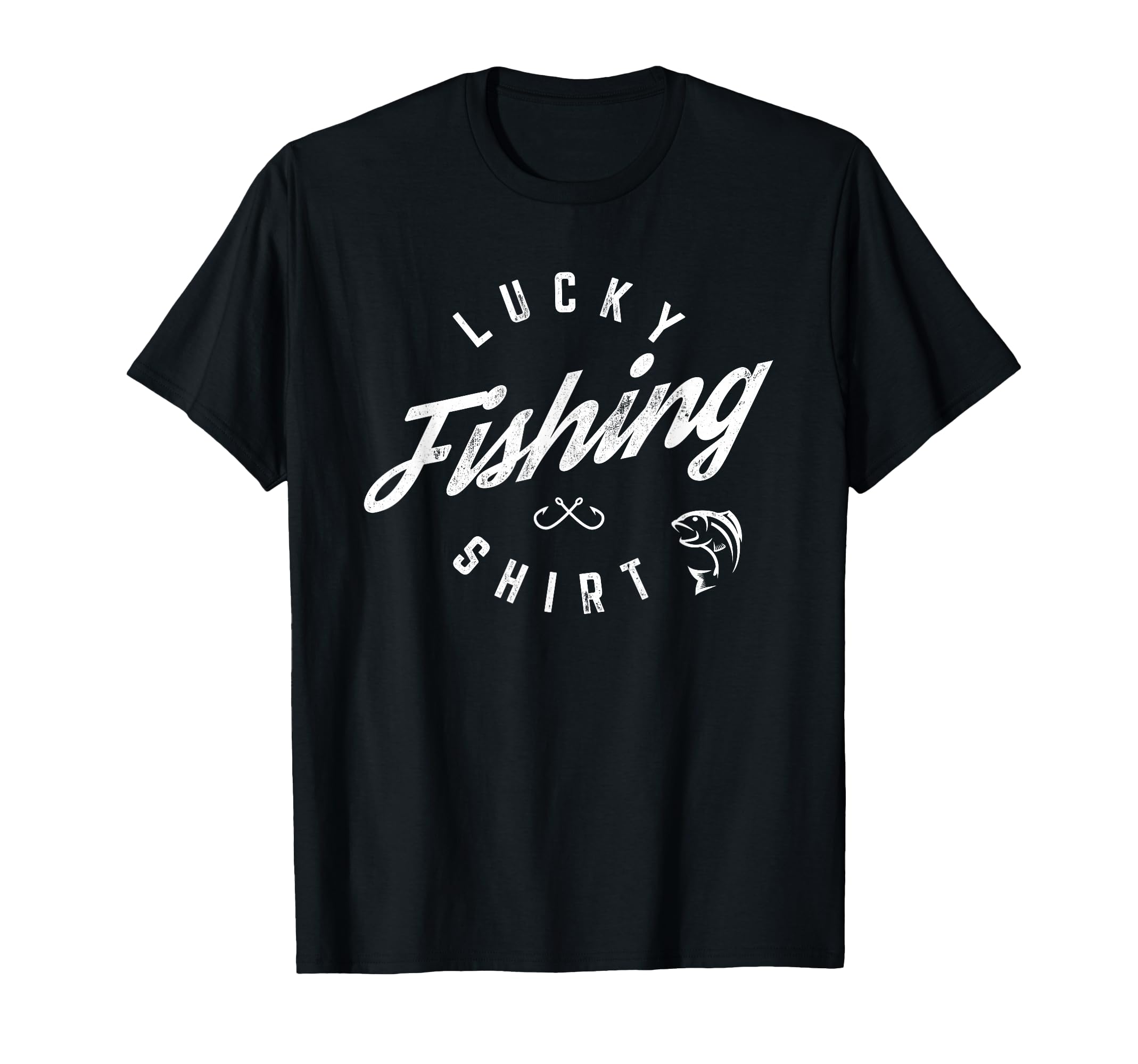 Lucky Fishing Funny Dad T-Shirt - Unique Graphic Unisex - T-Shirt, Sweatshirt, Hoodie