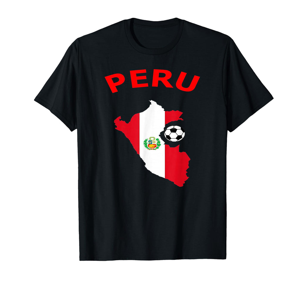 Peru Jersey Flag Soccer Ball Football T-Shirt - Aesthetic Graphic Unisex - T-Shirt, Sweatshirt, Hoodie