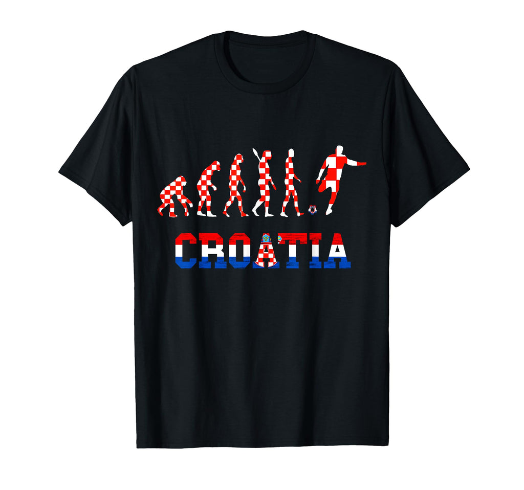 Croatia Evolution Hrvatska Soccer Team T-Shirt - Graphic Print Unisex - T-Shirt, Sweatshirt, Hoodie