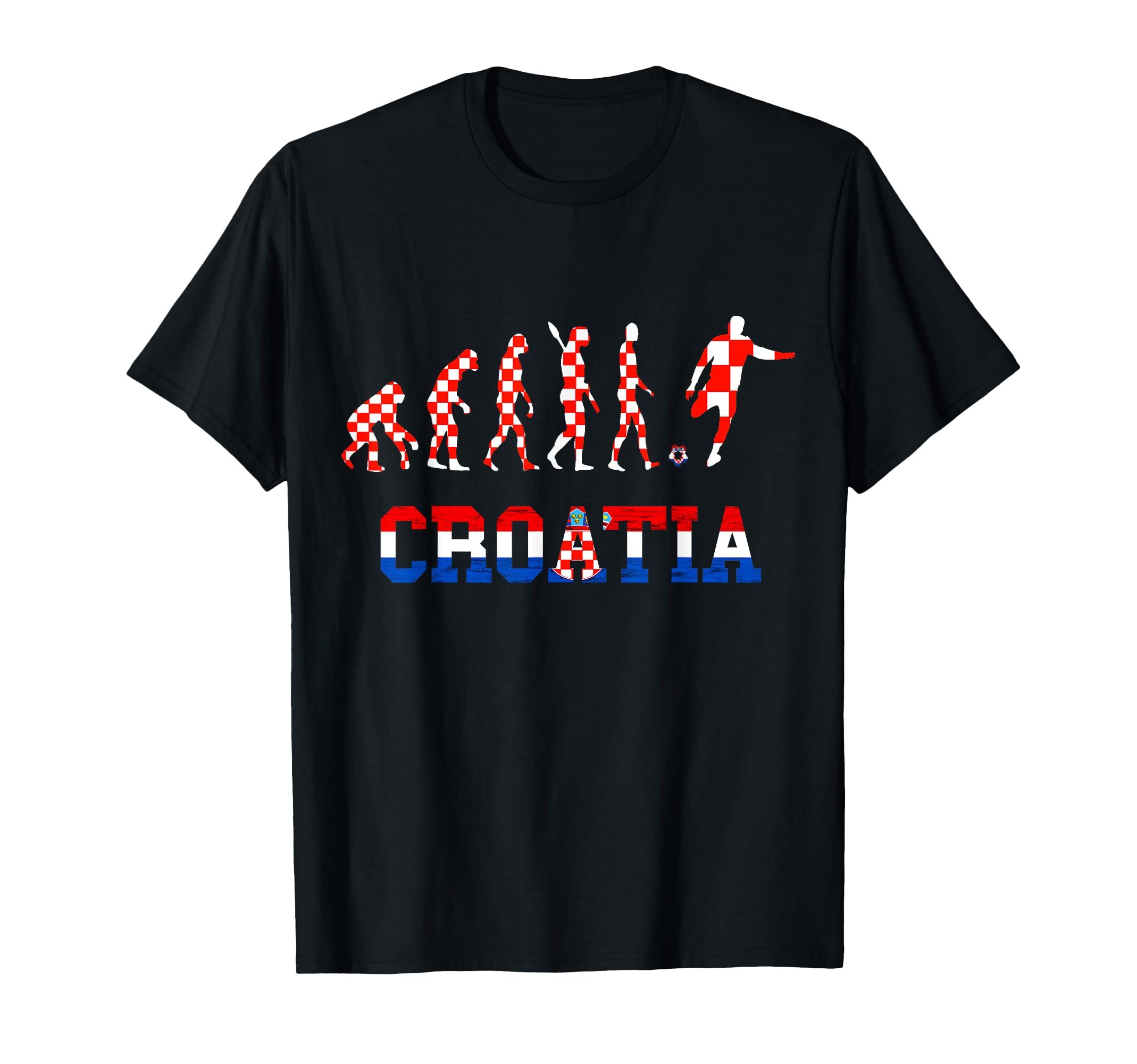 Croatia Evolution Hrvatska Soccer Team T-Shirt - Graphic Print Unisex - T-Shirt, Sweatshirt, Hoodie