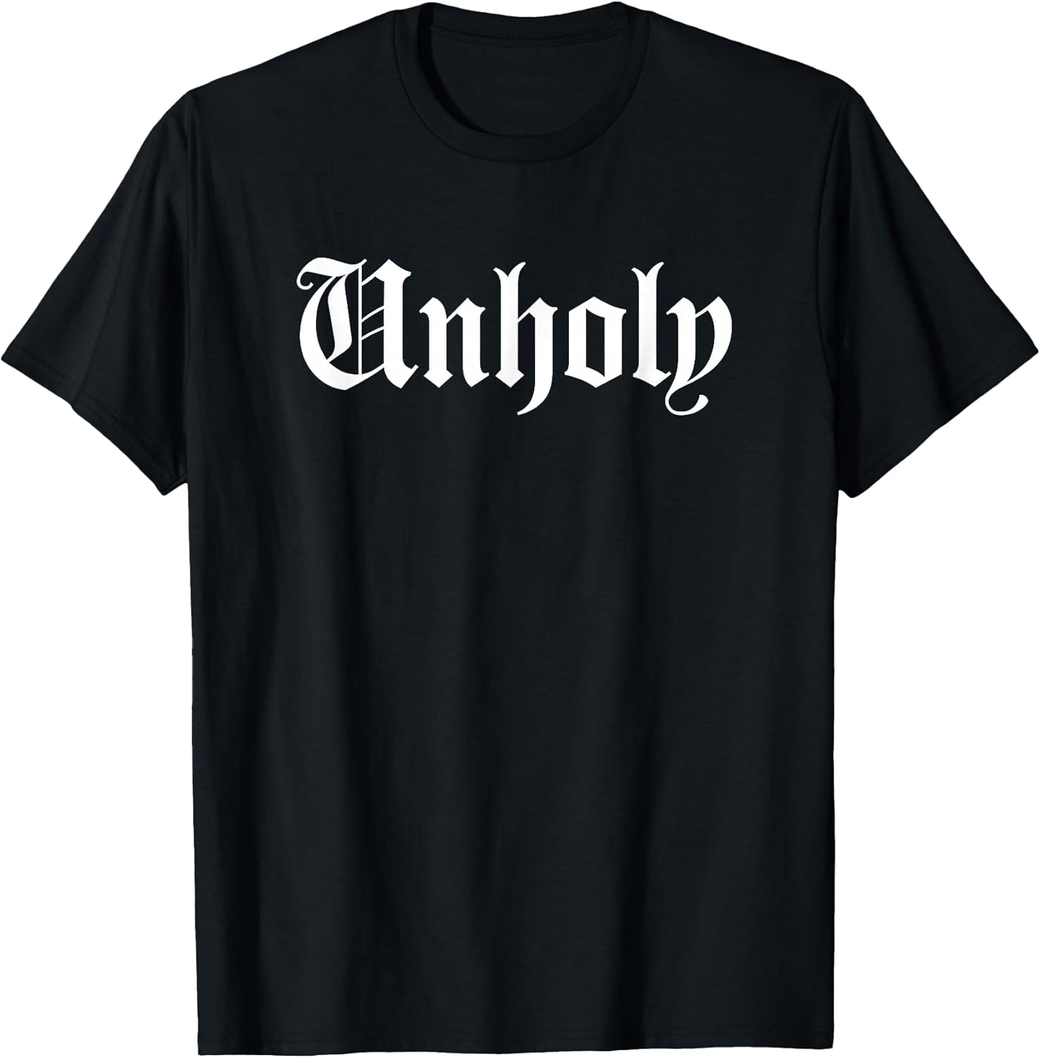 Black Unholy Goth Emo Punk Rock Gothic Grunge - Adult & Kids T-Shirts, Sweatshirts & Hoodies apparel design preview 1
